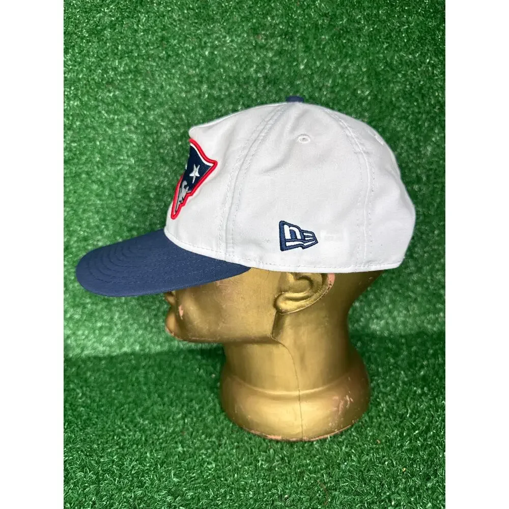 New England Patriots New Era 2024 Training Camp Golfer Snapback Cap White Navy